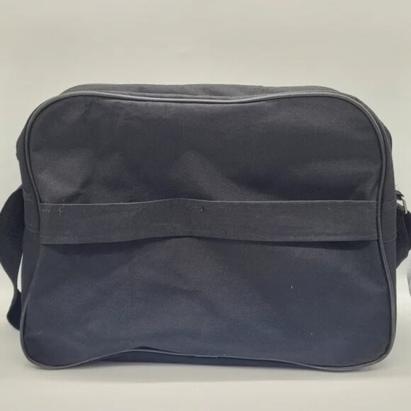 Beverly Hills Polo Club Messenger Equipment Laptop Computer Bag Logo Black Gray - Picture 3 of 6